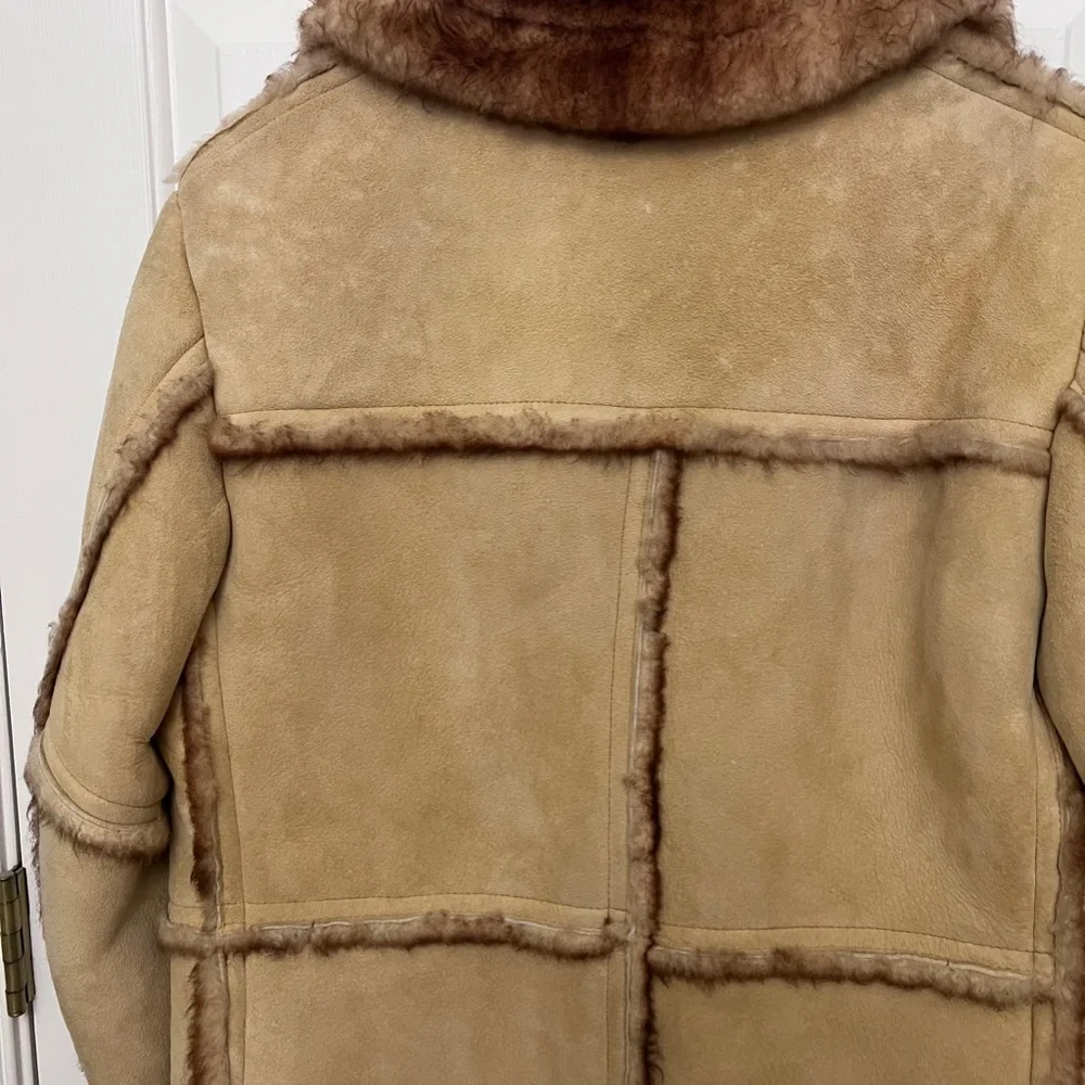 Pristine Vintage Stratojac Sheepskin Shearling Leather Jacket Sz 40 - Picture 10 of 16